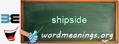 WordMeaning blackboard for shipside